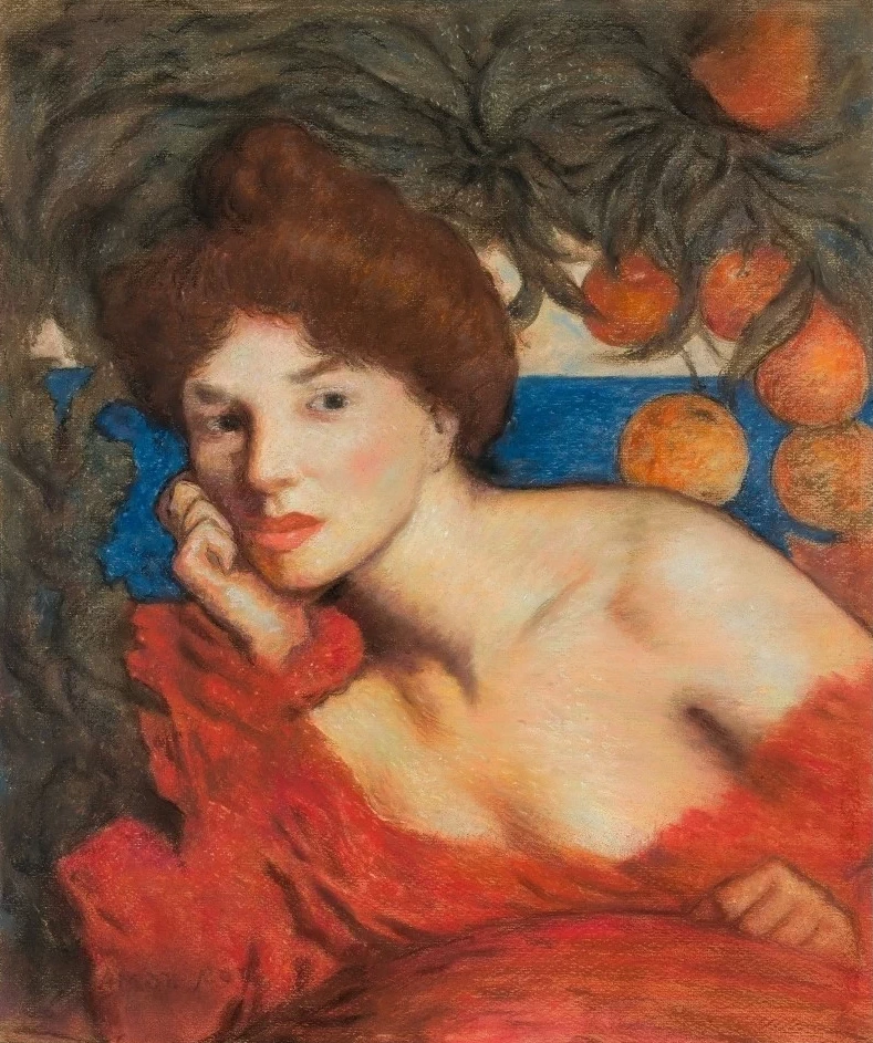 Sotto gli aranci, donna ad Amalfi